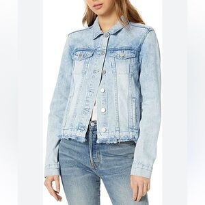 Paige Denim Rowan Released Fray Hem Jacket Dresdon Wash